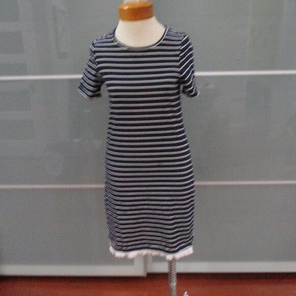 beachlunchlounge Dresses & Skirts - Beach Lunch Lounge Nautical Stripe Short Sleeve Shift Dress
